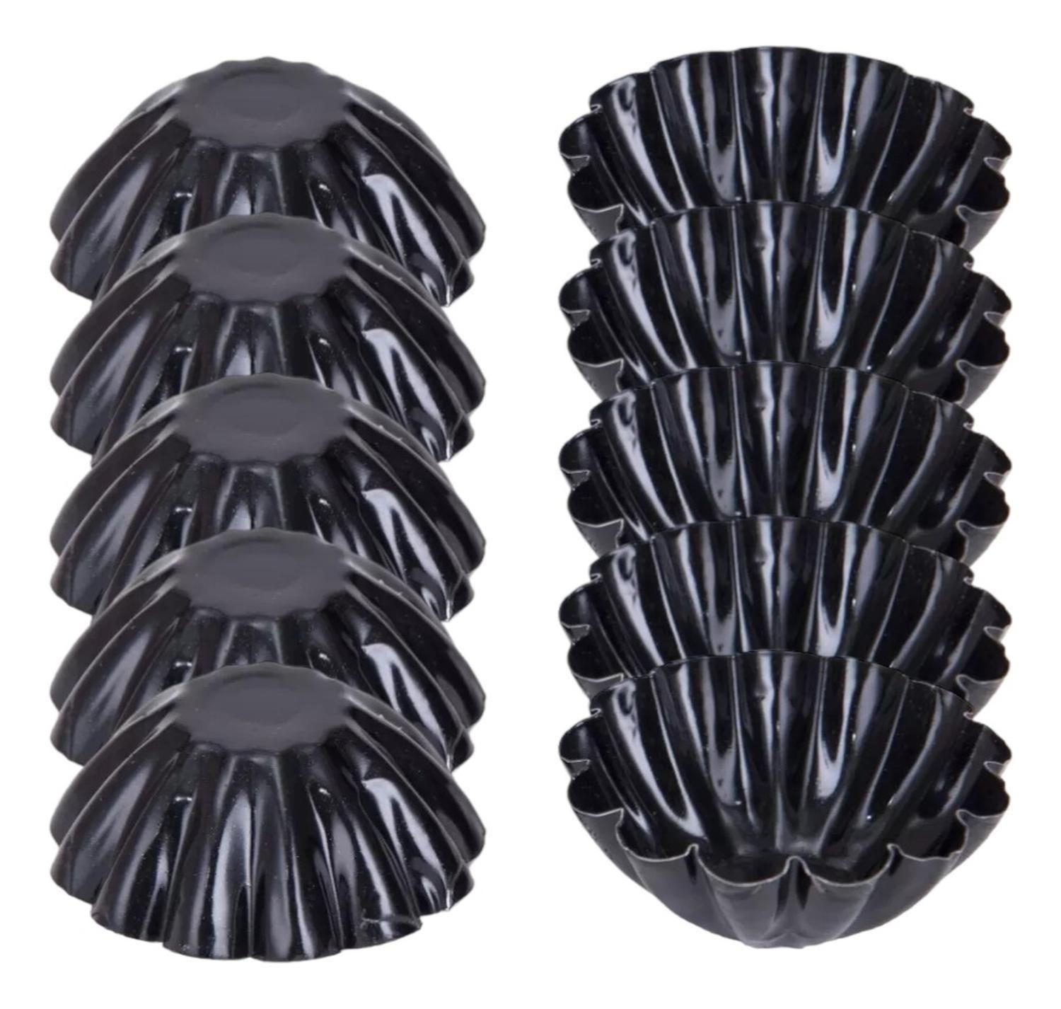 Pack X24 Molde Mini Tartaleta Tarta Moldes Reposteria 4,5cm Gris-7