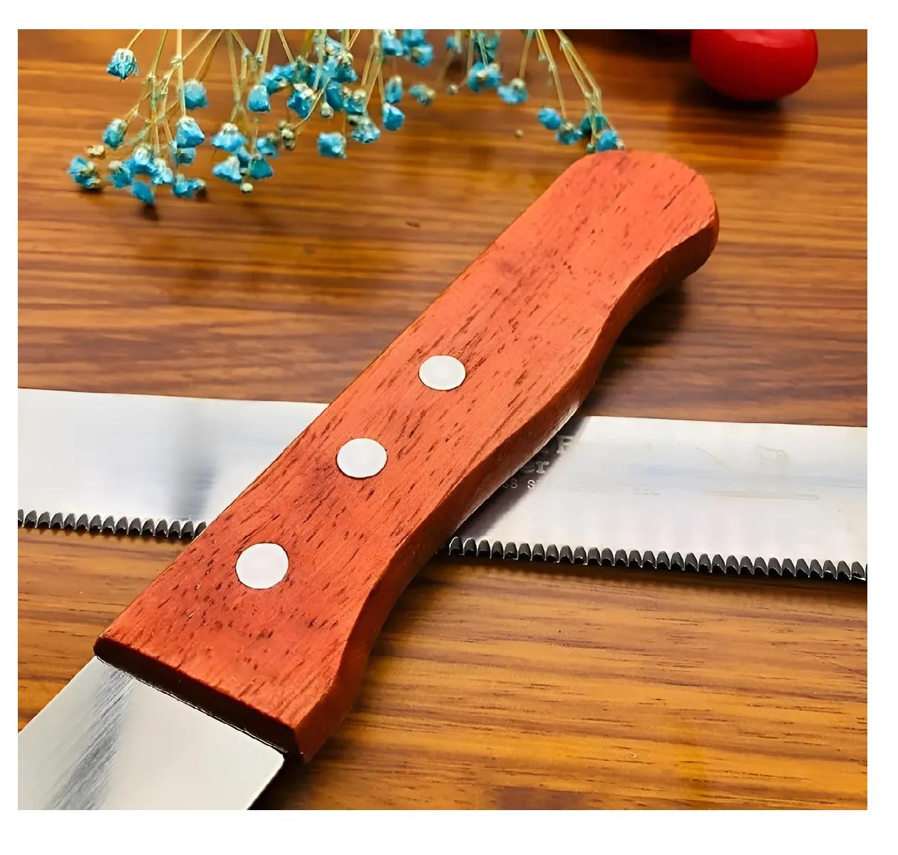 Cuchillo De Cocina Cuchillo Sierra Cuchillos Reposteria 20cm-3