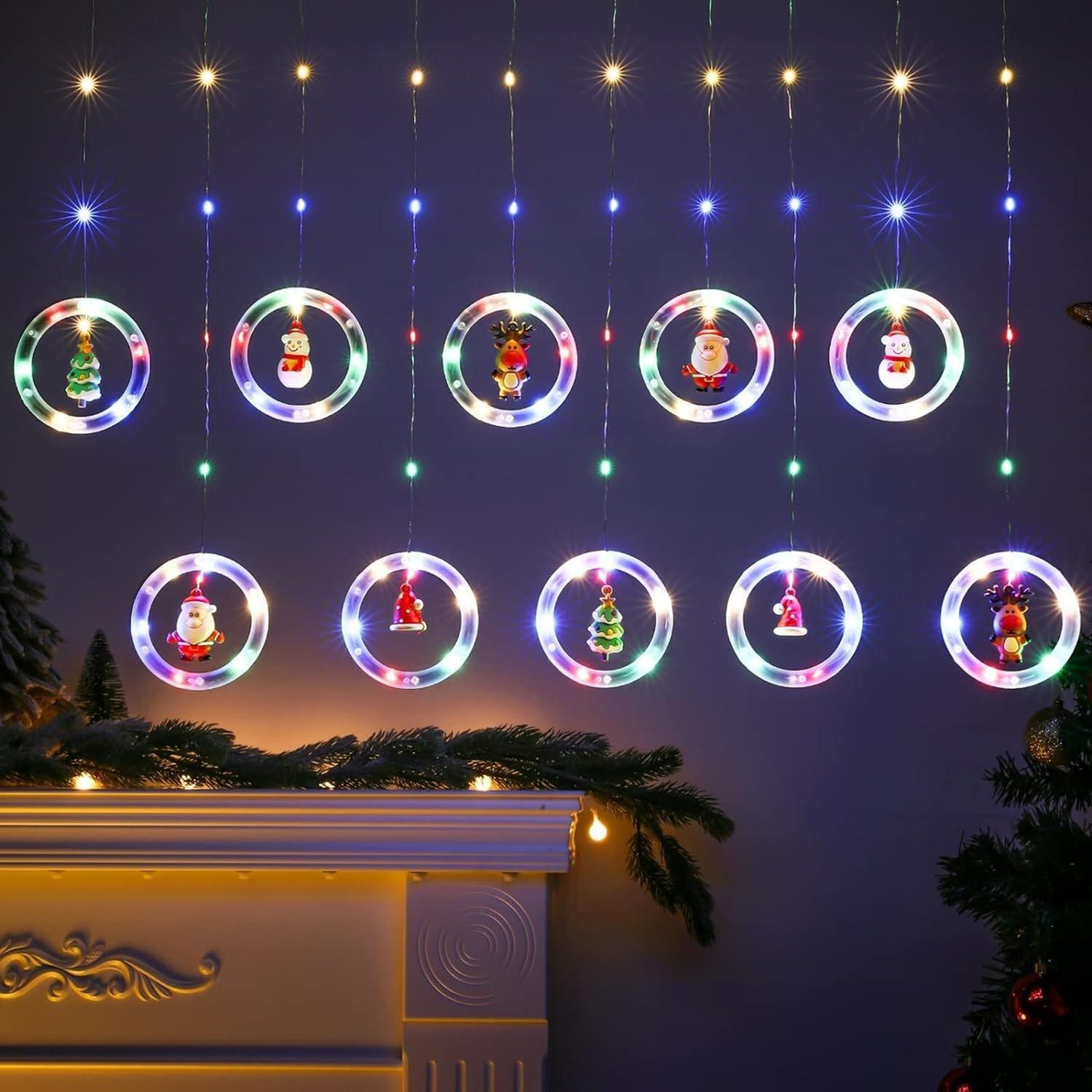 [113011] Cascada Guirnaldas Navidad Luces Guirnalda Luces Navideñas Multicolor-2