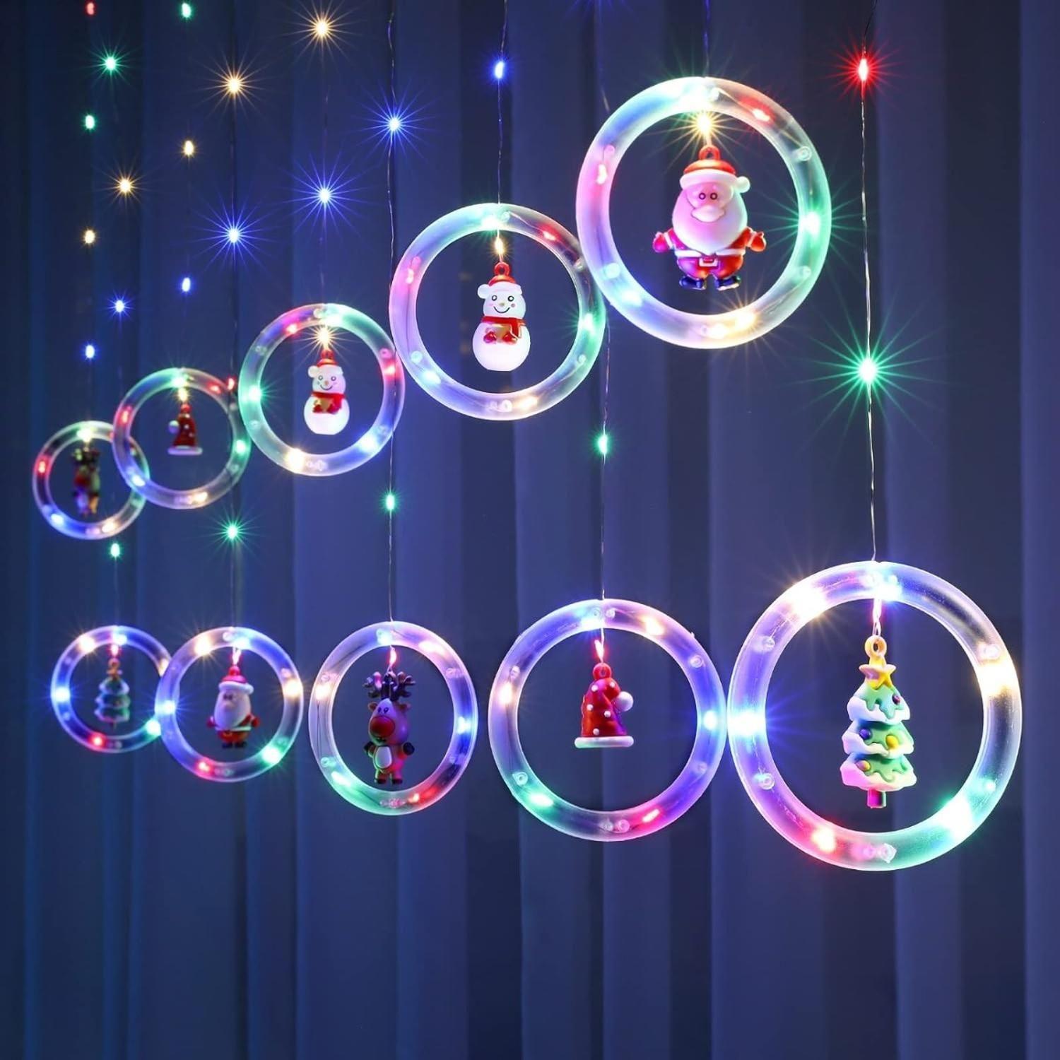 [113011] Cascada Guirnaldas Navidad Luces Guirnalda Luces Navideñas Multicolor-4
