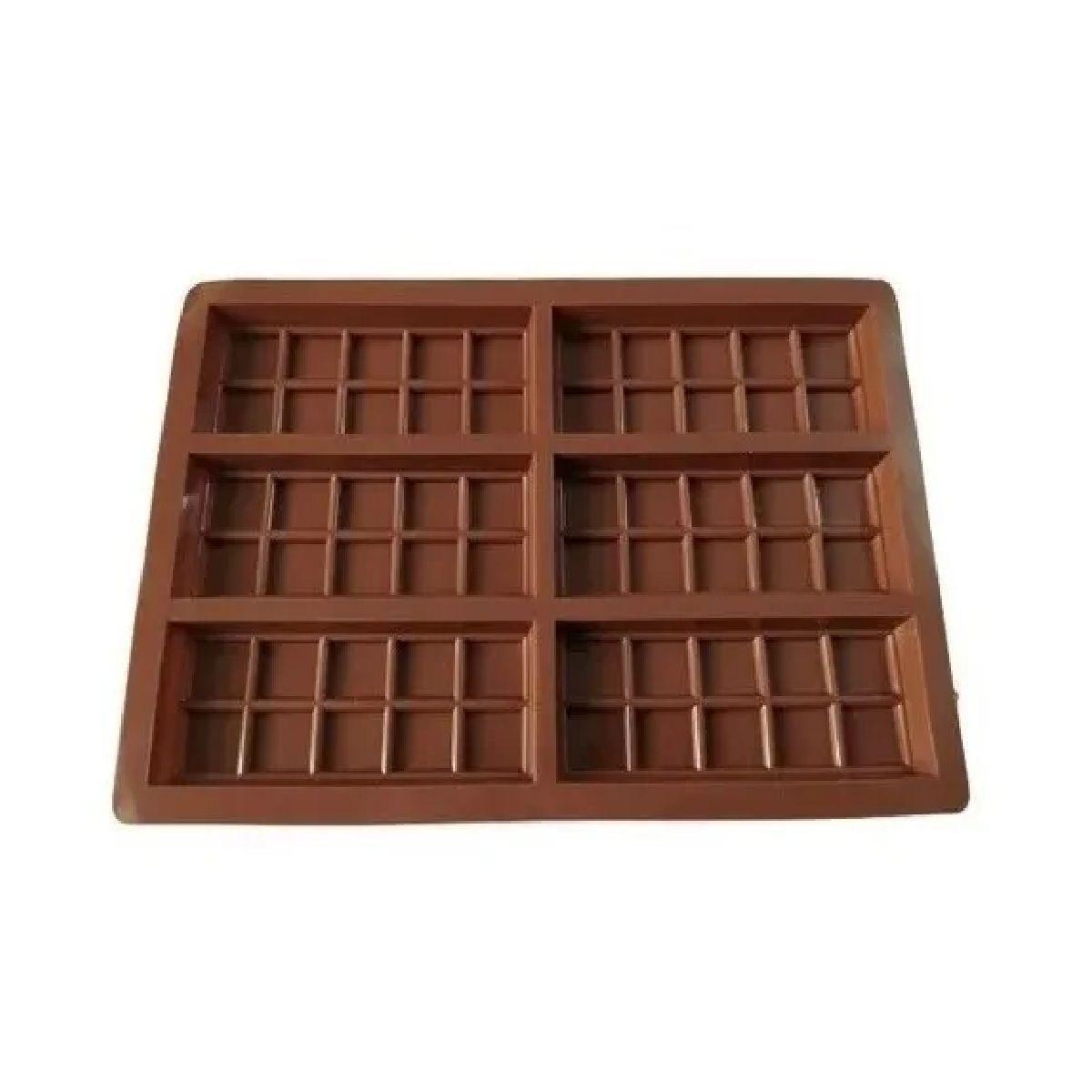 Moldes De Chocolate Moldes Barra De Chocolate Silicona 6066 Marrón-4