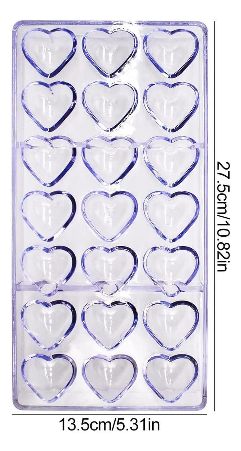 2 Moldes Chocolate Rosas + Moldes Policarbonato Corazon Blanco-1