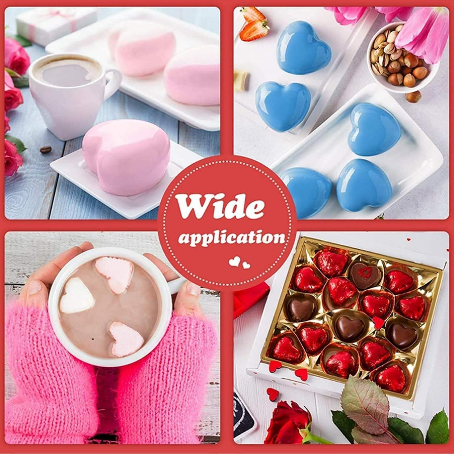 2 Moldes Chocolate Rosas + Moldes Policarbonato Corazon Blanco-9