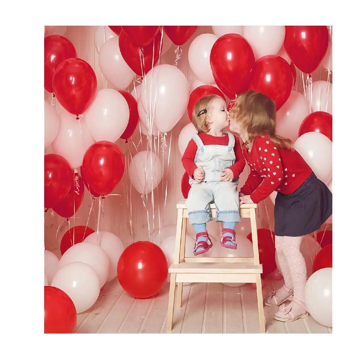 PasteleriaCL redondo de 25cm pack 25 set de cumpleaños globos metalizado color rojo 100934-2