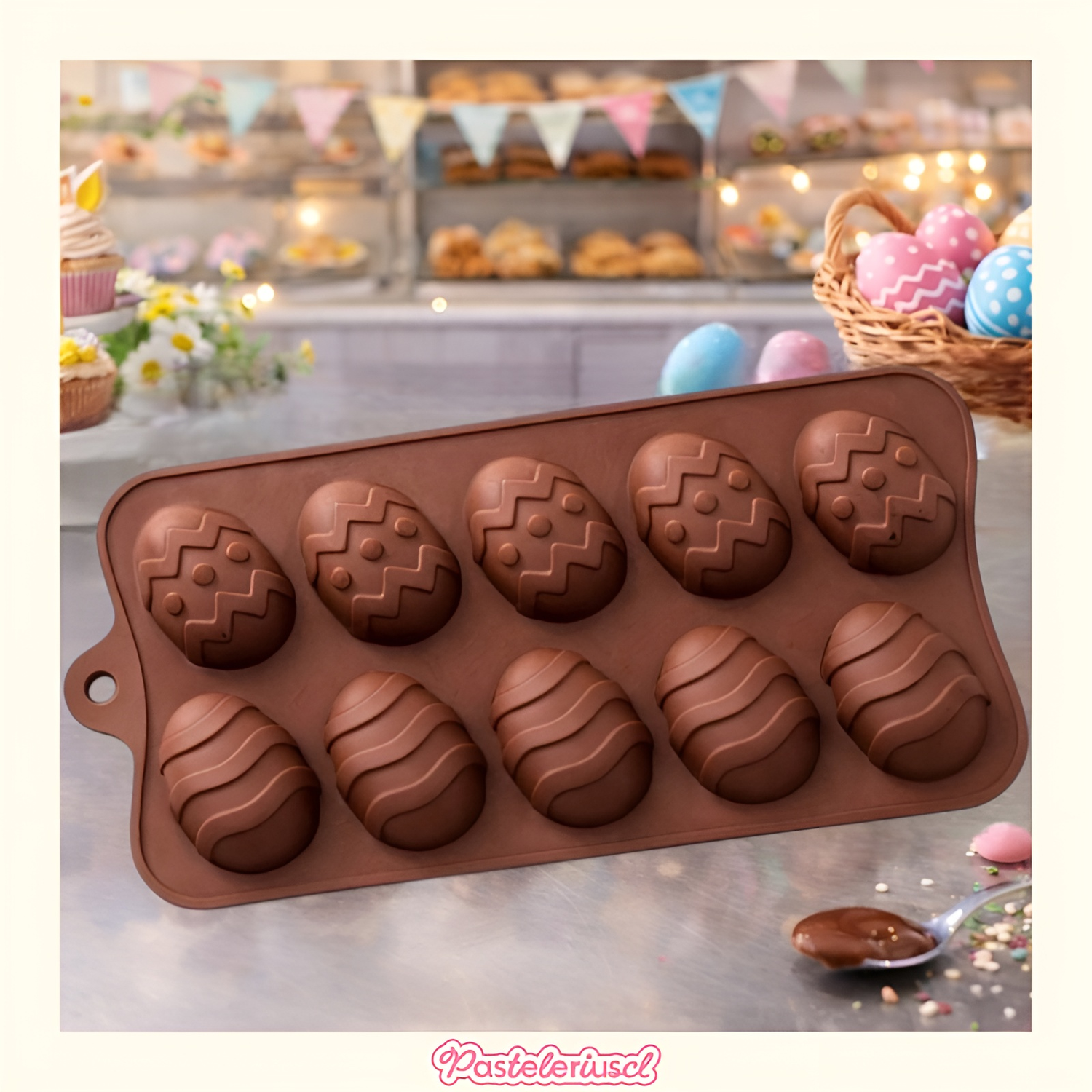 Moldes De Huevitos 3d Molde De Silicona En Forma De Huevo Para Chocolate Moldes Antiadherentes-7