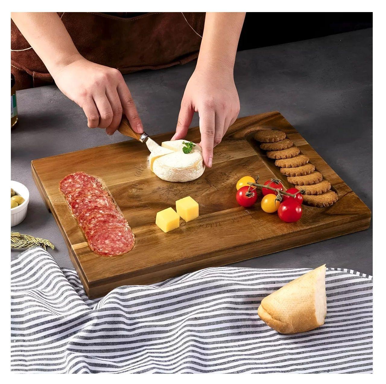 Tabla Rustica Tablas Para Queso Madera 41cm-5