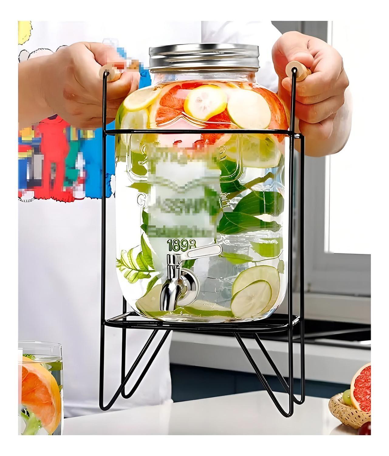 Dispensador De Bebidas Con Atril Dispensadores De Jugos 8l-4
