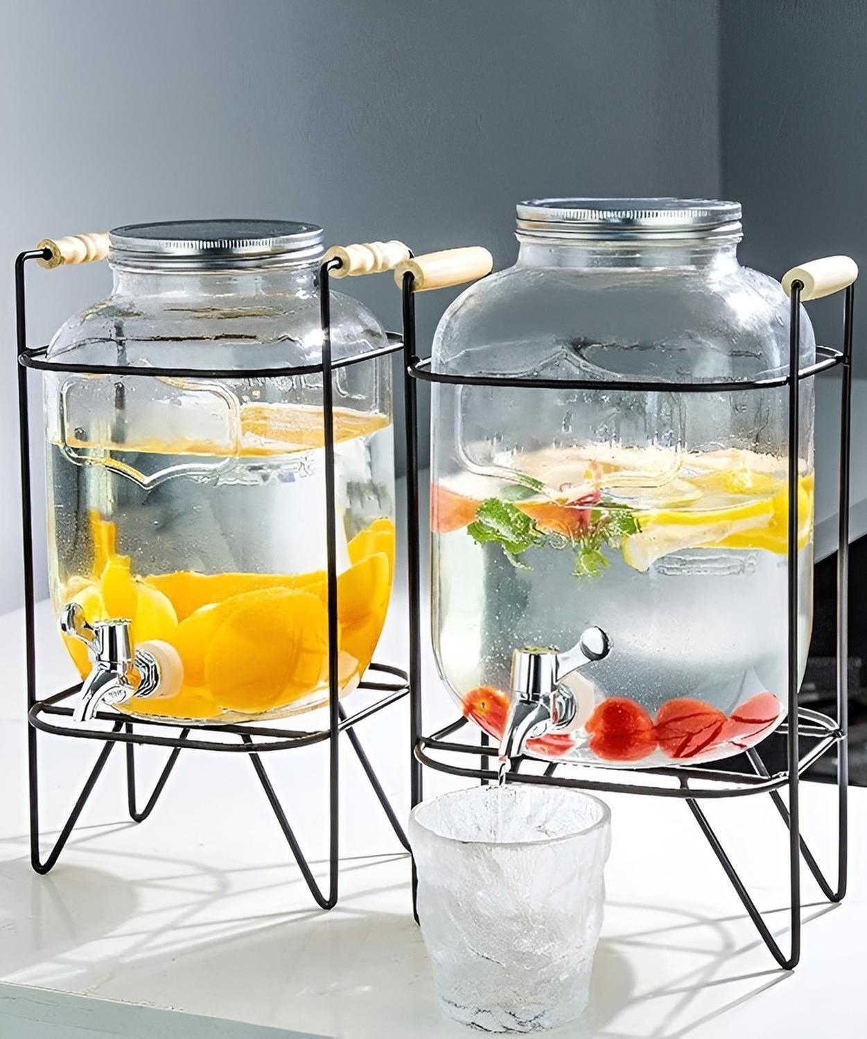 Dispensador De Bebidas Con Atril Dispensadores De Jugos 8l-9