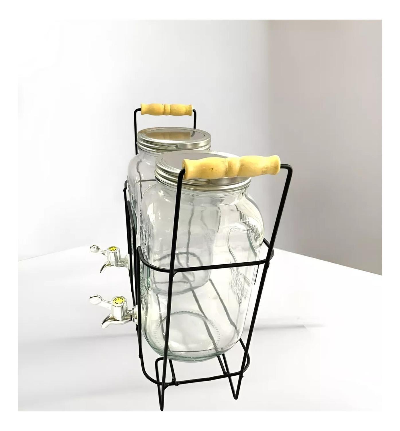 Dispensador De Bebidas Con Atril Dispensadores Dobles 3.8l-1