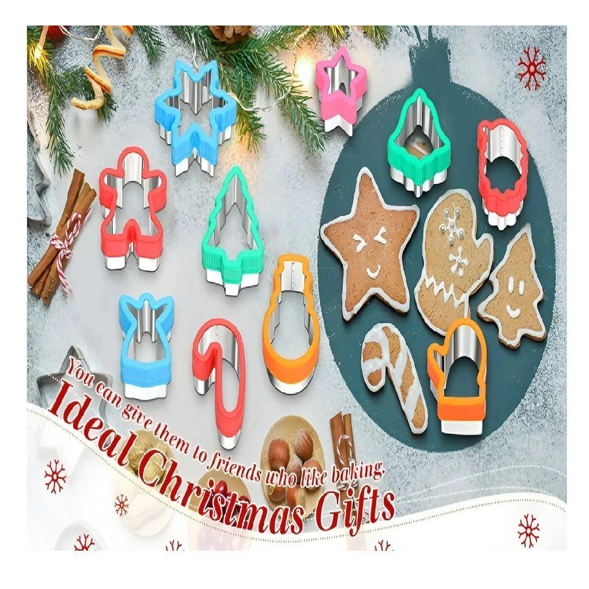 Pack X15 Moldes Para Galletas Navideñas Cortadores Galletas-5