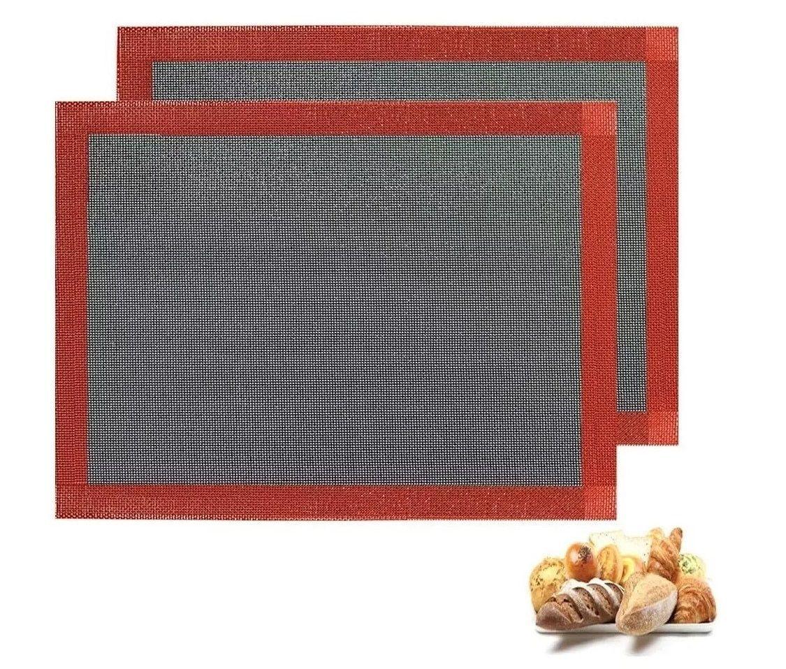  2 Lamina De Silicona Tapete Horno Microperforado Silpat.-0