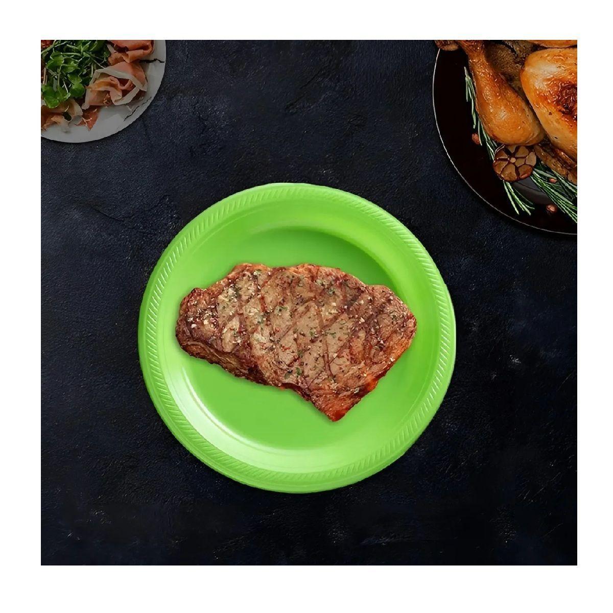 Set Cumpleaños Vaso Servilleta Plato Desechable 20 P/p Verde-4