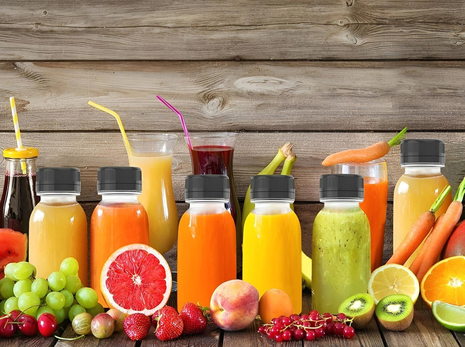 12 Botella Plasticas Transparentes Botellas Con Tapa 300ml Trasnparente-1