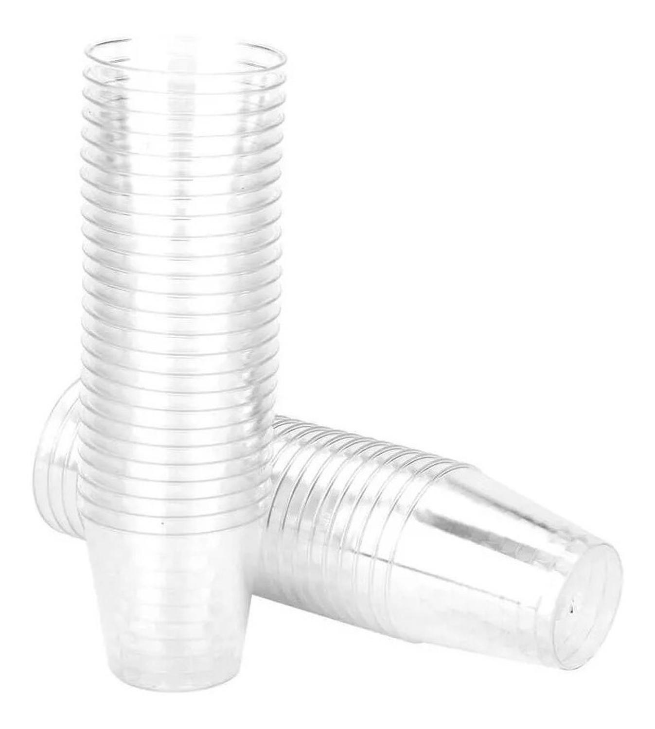 50 Vasos Desechables Vaso Plastico Vasos Acrilicos 210ml/7oz Transparente-1