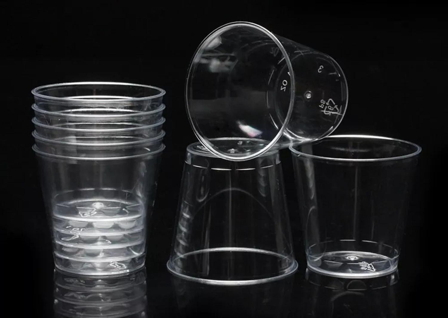 50 Vasos Desechables Vaso Plastico Vasos Acrilicos 210ml/7oz Transparente-8