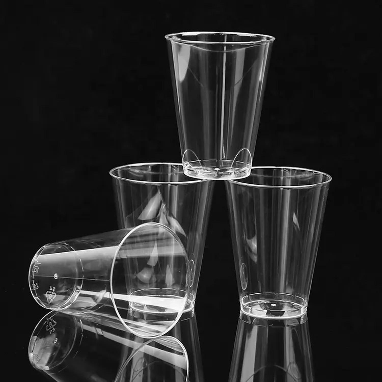 50 Vasos Desechables Vaso Plastico Vasos Acrilicos 210ml/7oz Transparente-9