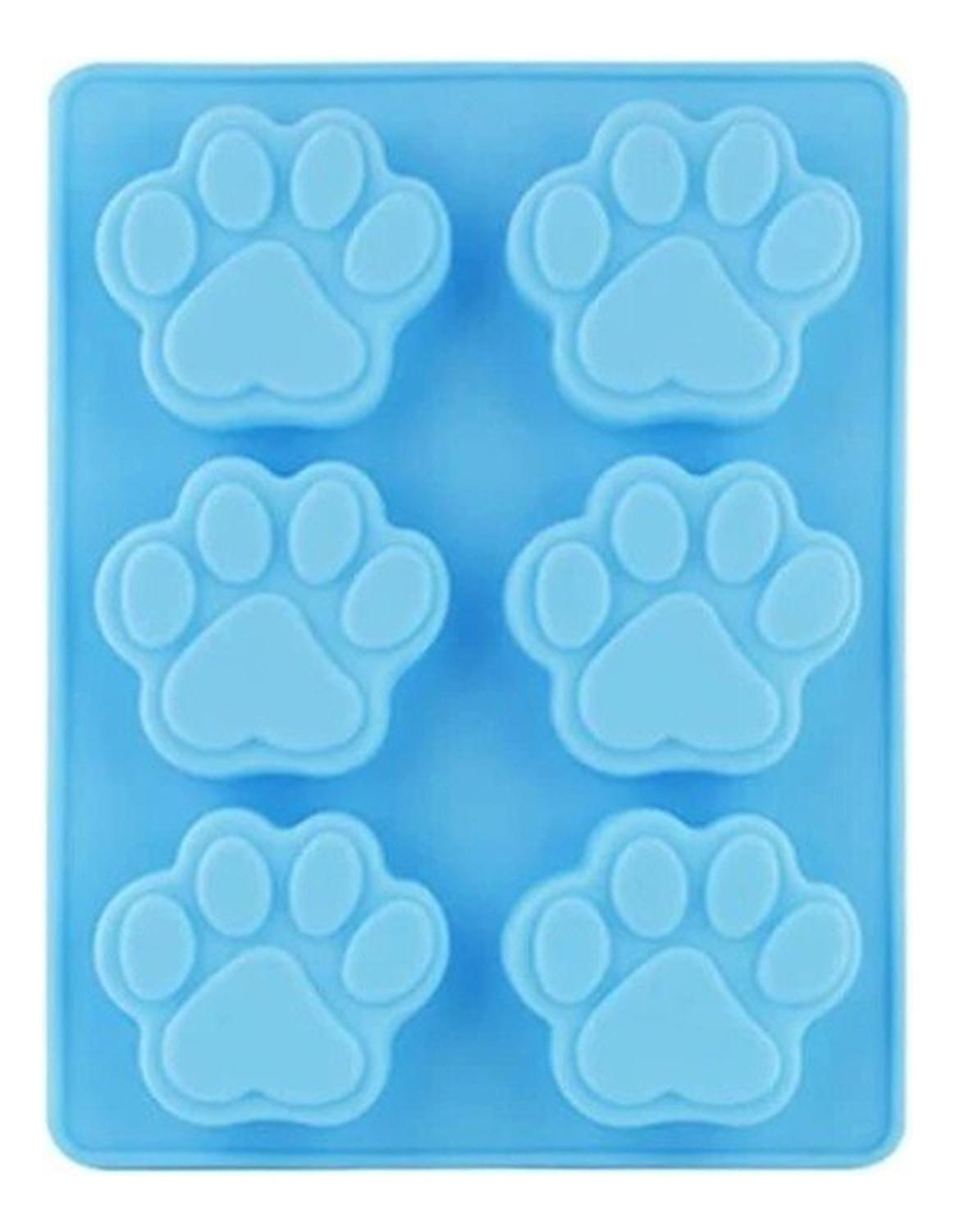 2 Molde Silicona Huella Moldes De Silicona Mascota Pata 6cav Insumos Reposteria Patitas De Perro Mol-6