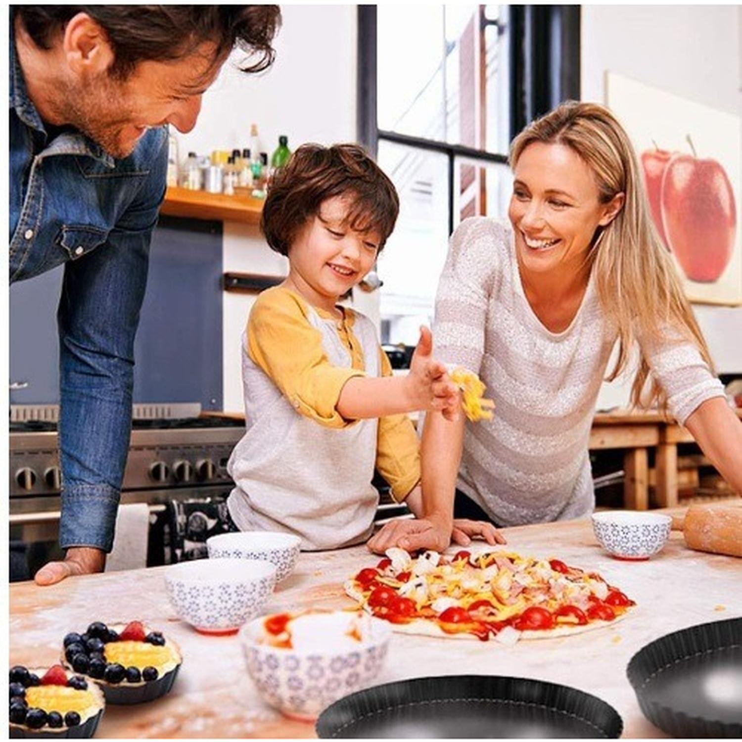 Pack X2 Molde Desmontable Moldes Desmontables Moldes 22cm Gris-3