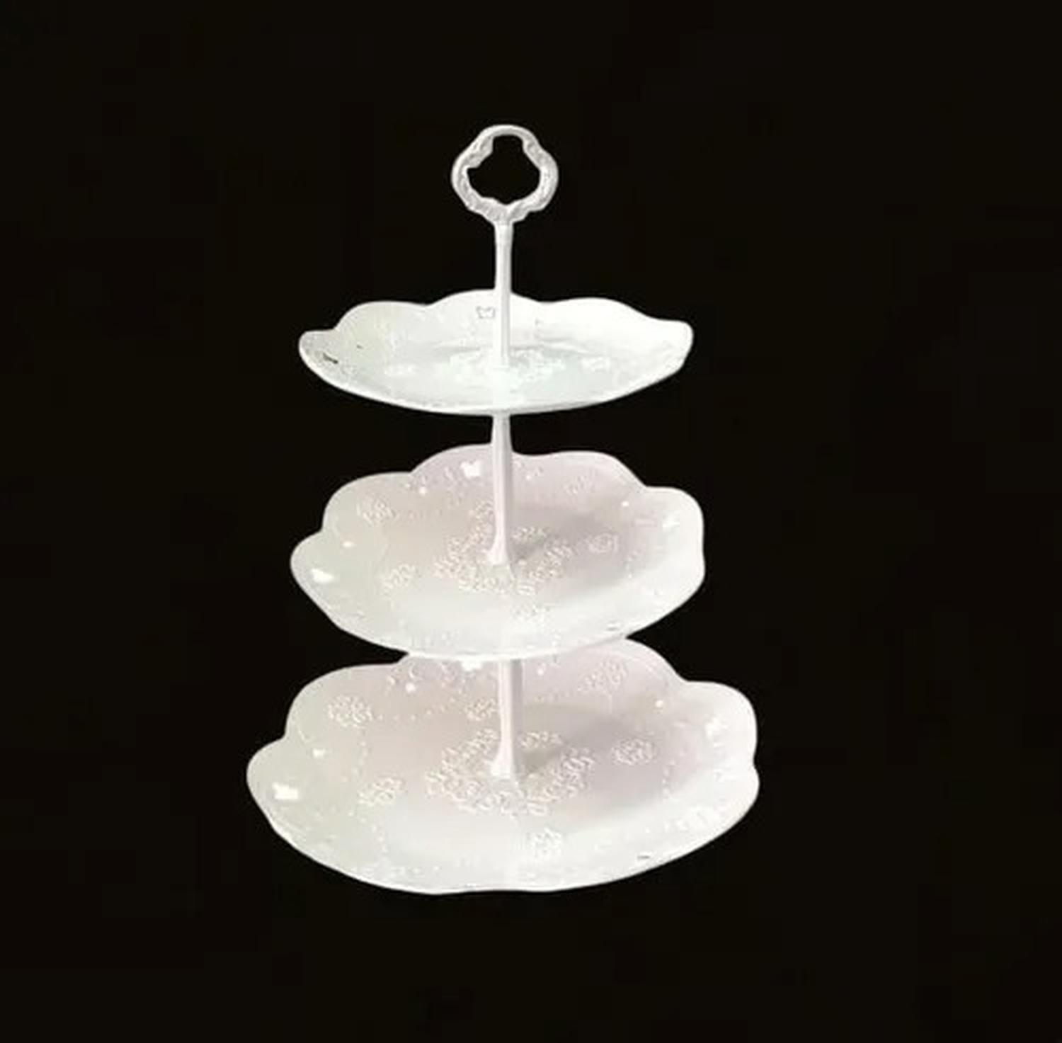 X4 Porta Cupcake Porta Torta Porta Cupcakes Torre Redondo Blanco-5