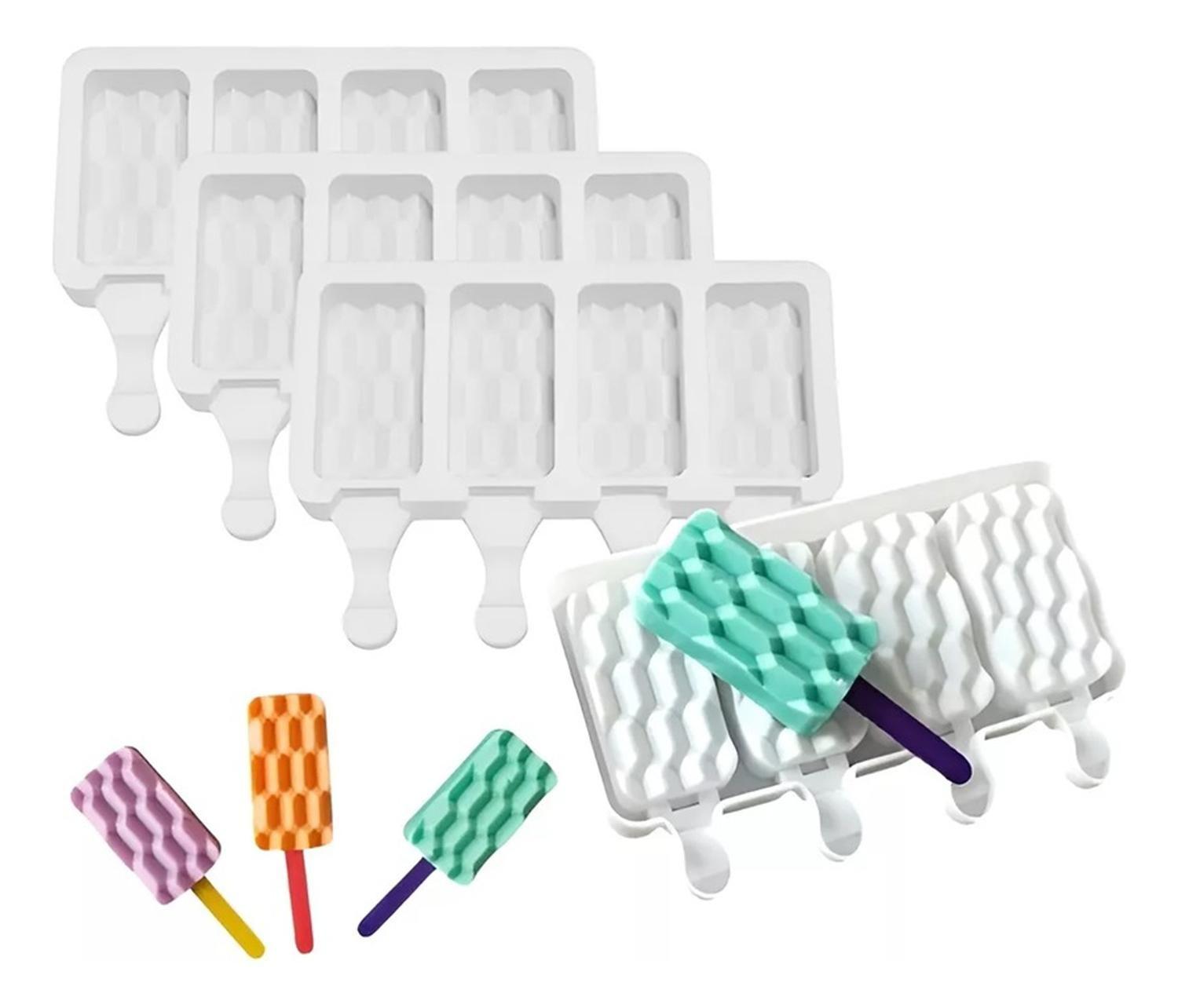 Set X4 Moldes De Silicona Reposteria Molde Helados Paletas Molde De Silicona Para Helado Molde Silic-0