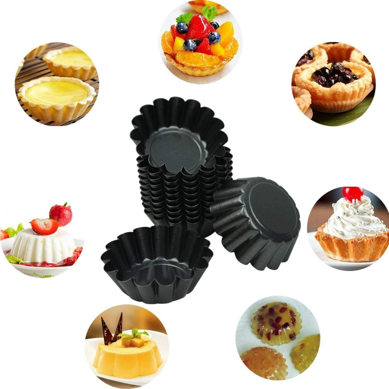 Pack 24 Molde Mini Tartaleta Tarta Moldes Para Reposteria-2