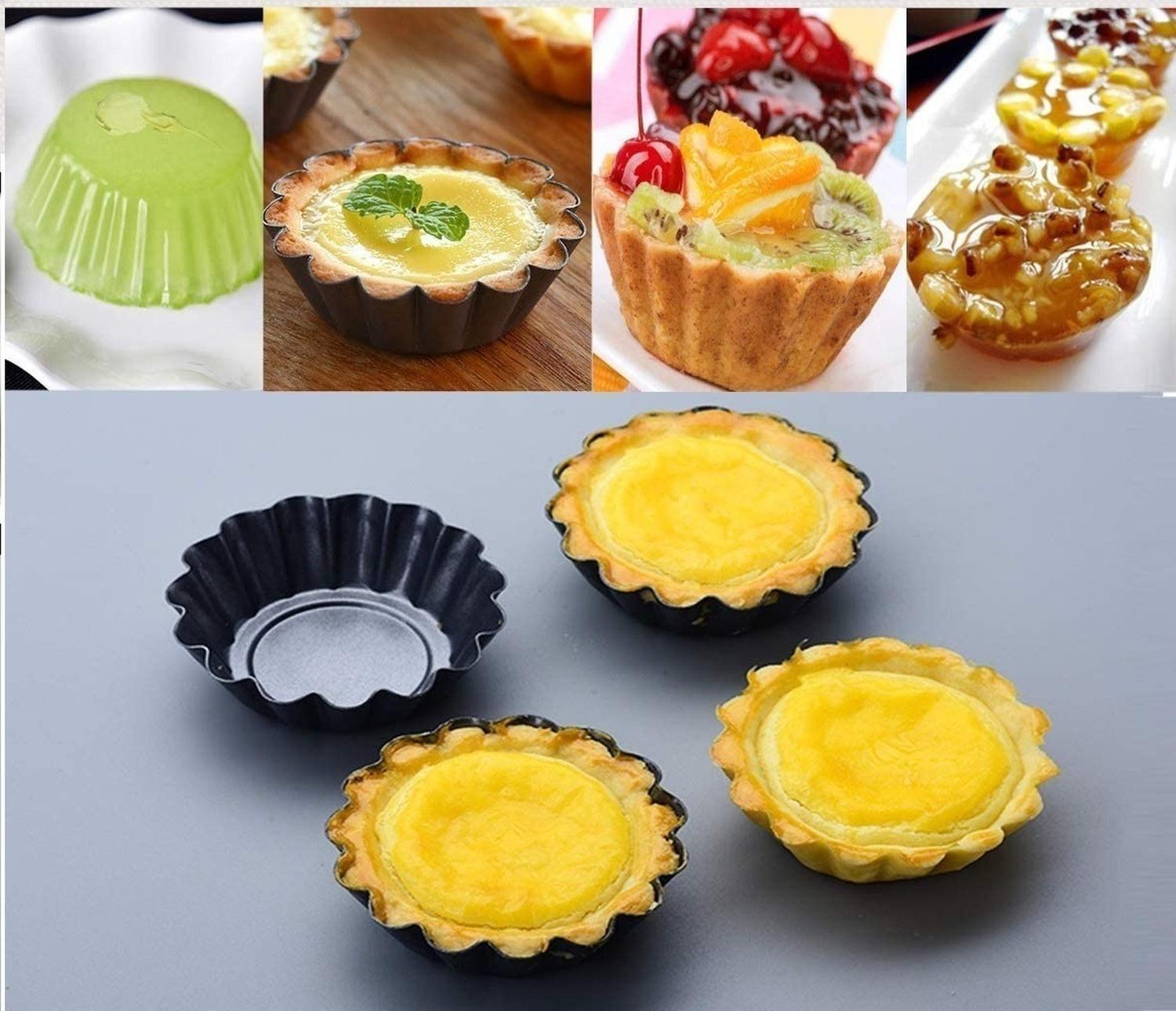 Pack 24 Molde Mini Tartaleta Tarta Moldes Para Reposteria-5