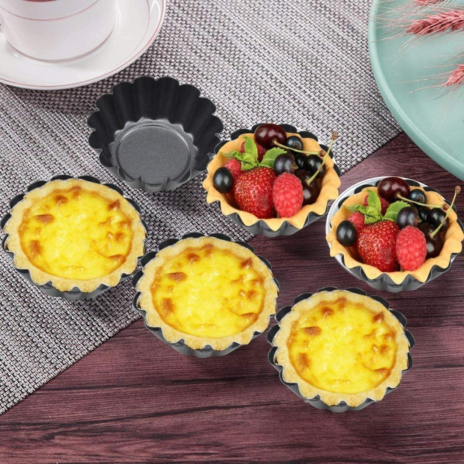 Pack 24 Molde Mini Tartaleta Tarta Moldes Para Reposteria-8