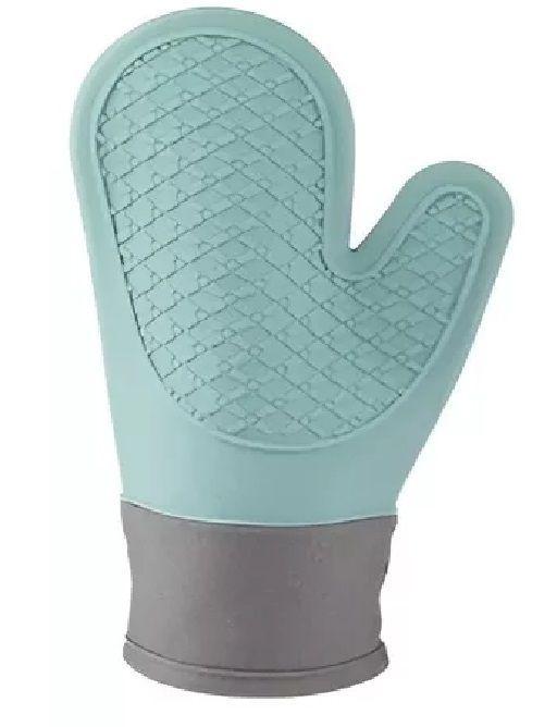 Guante Silicona Para Horno Toma Olla Guantes Cocina 27 Cm Turquesa-0