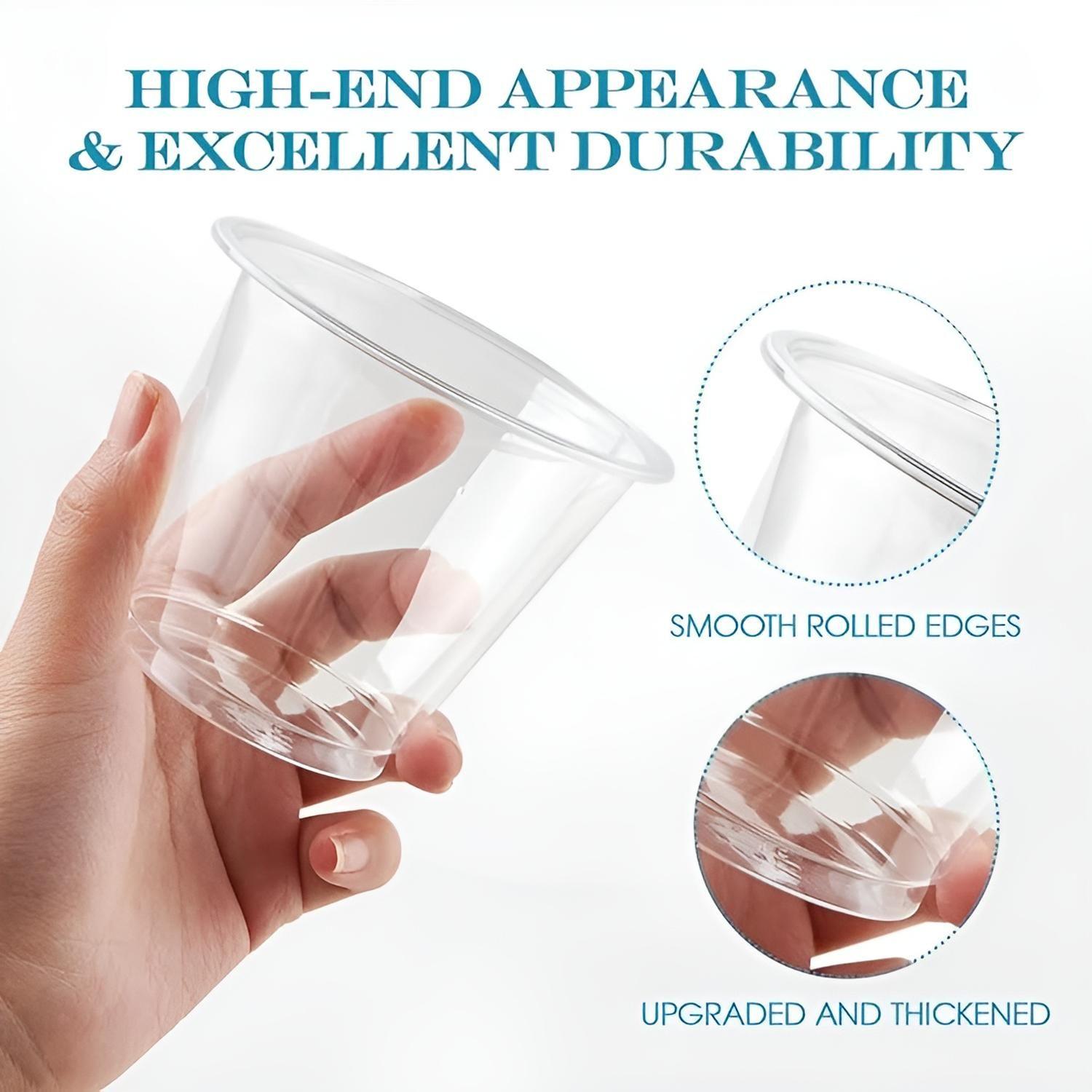 150 Vasos Plasticos Vasos Desechables Vaso Pequeño 5oz 148ml-4