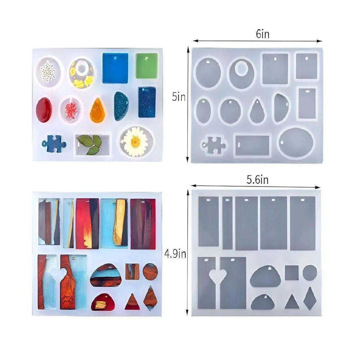 Moldes Para Resina Epoxica Kit Resina Molde Para Resina 115p-2
