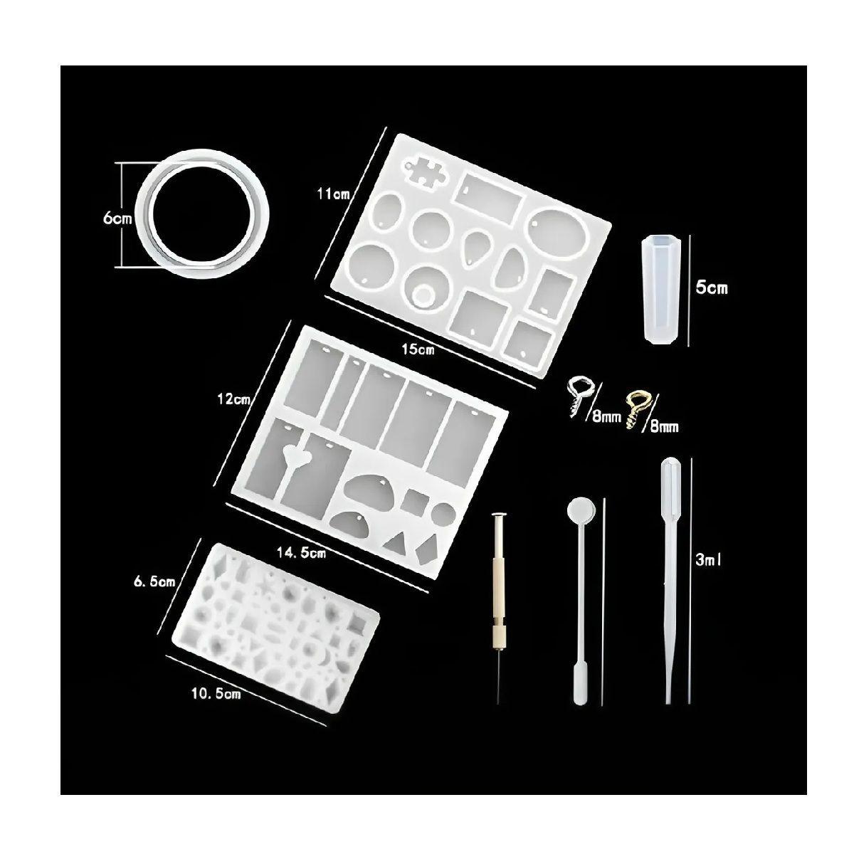 Moldes Para Resina Epoxica Kit Resina Molde Para Resina 115p-5