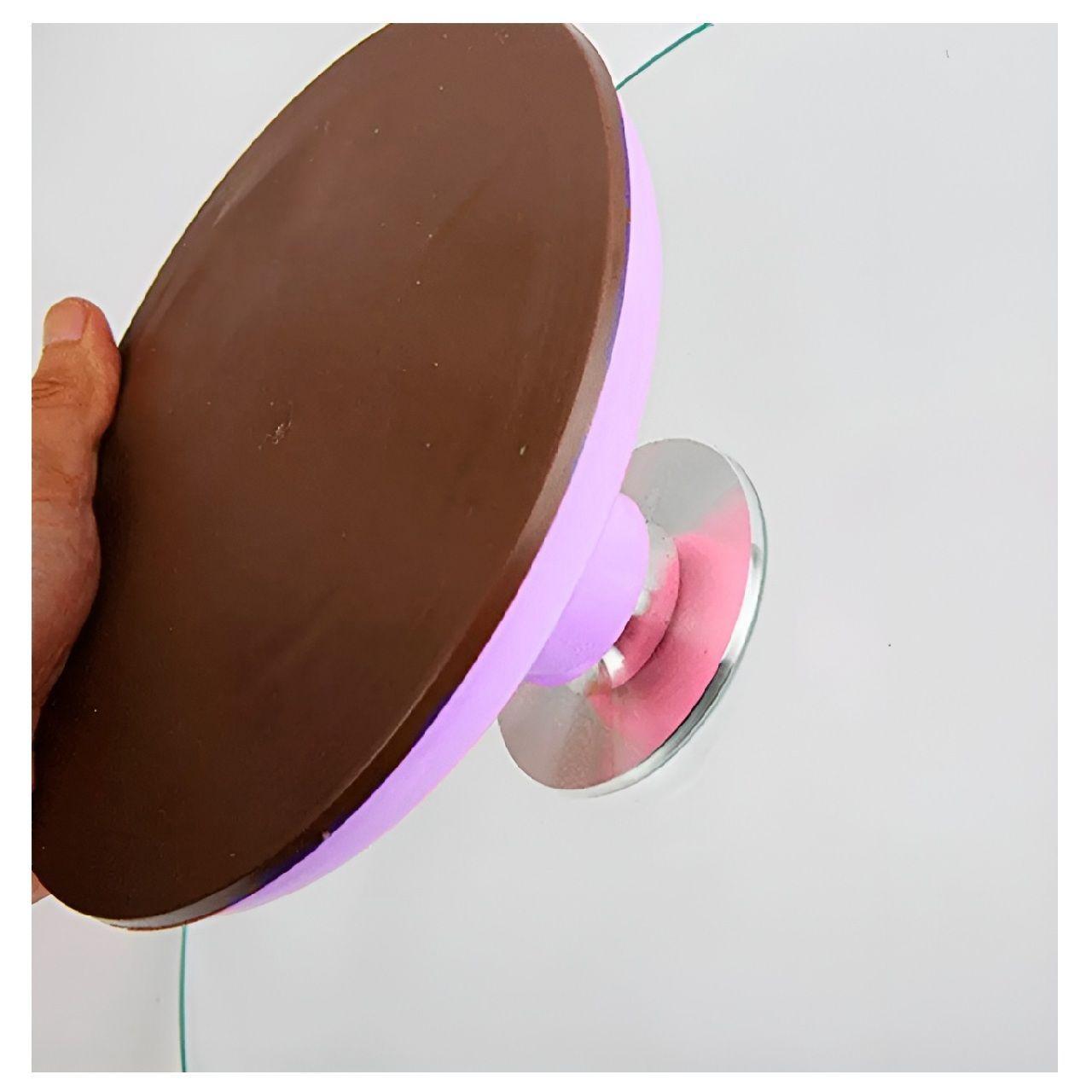 Base Giratoria Tortas Plato Giratorio Base Vidrio 30cm base violeta -3