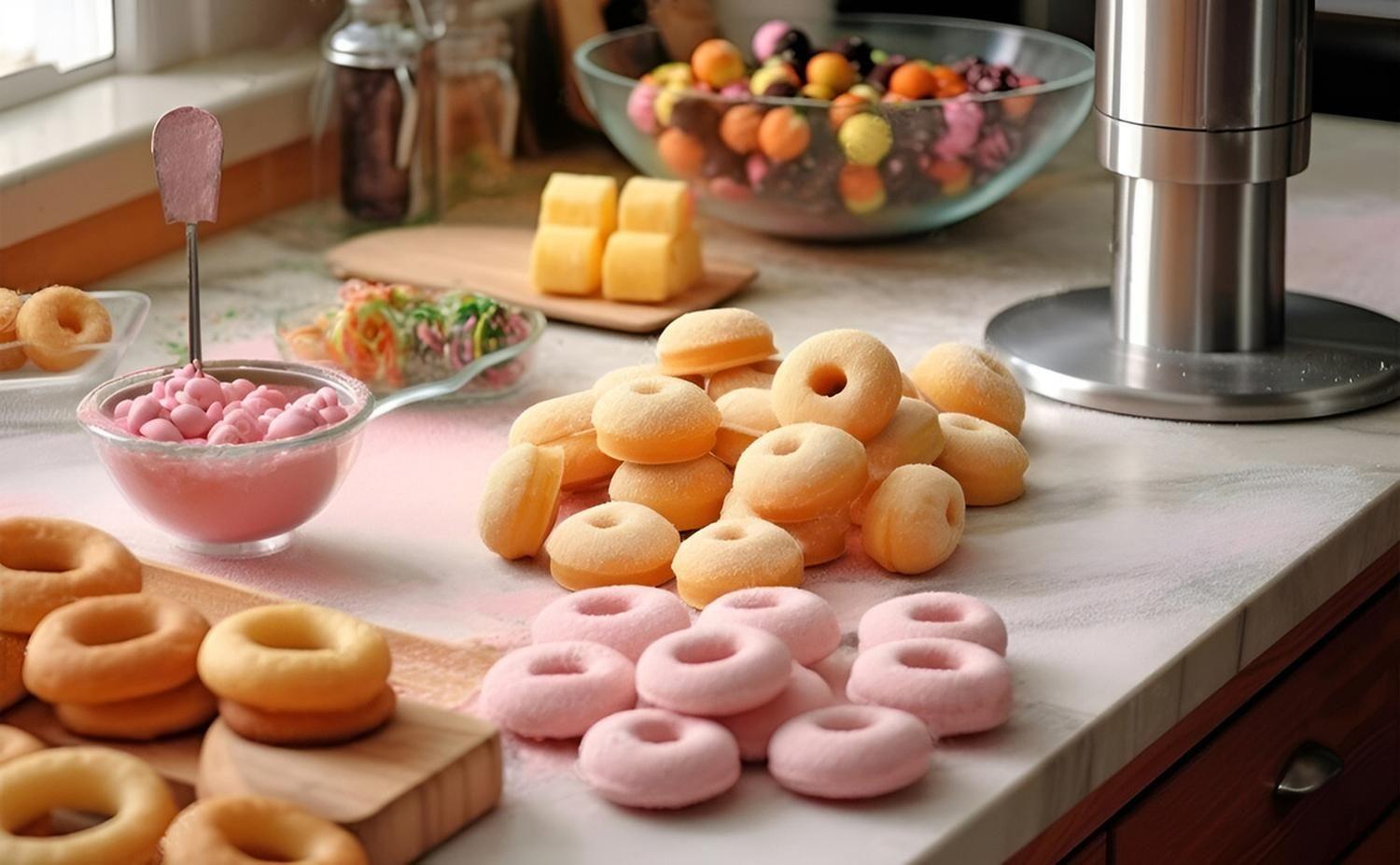 2 Moldes Reposteria Molde Silicona Molde Mini Donuts 18cav Multicolor / Molde Mini Donas 18cav-5