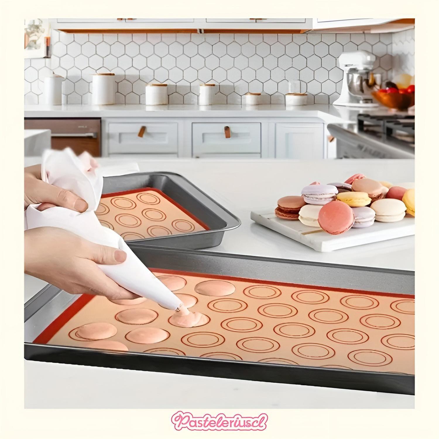 Lamina De Silicona Horno Silpat Silicona Tapete 30 Macarrons-5