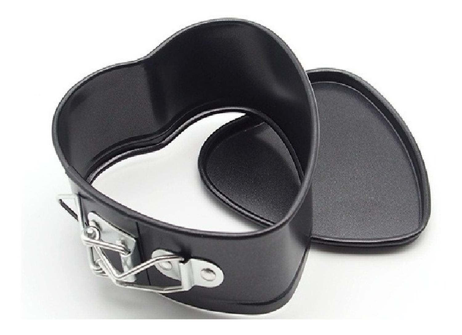Moldes De Torta Corazon + Molde Mini Redondo Molde Queque Gris Claro-9