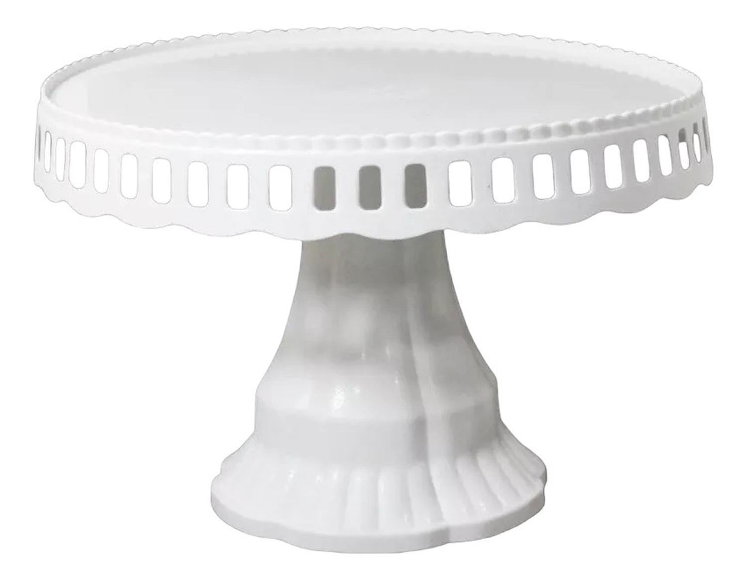 [BLA-110004] Base De Torta Base Torta Base Plato Porta Torta 32 Cm Blanco Sin Tapa-0
