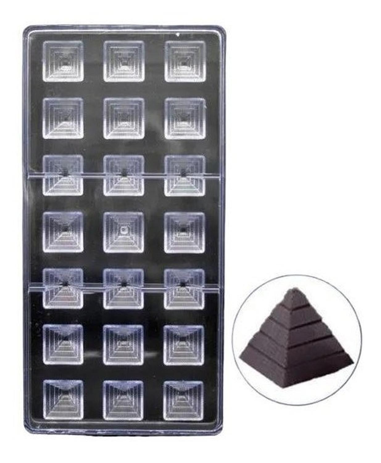 Moldes De Chocolate Molde Policarbonato Piramide-8