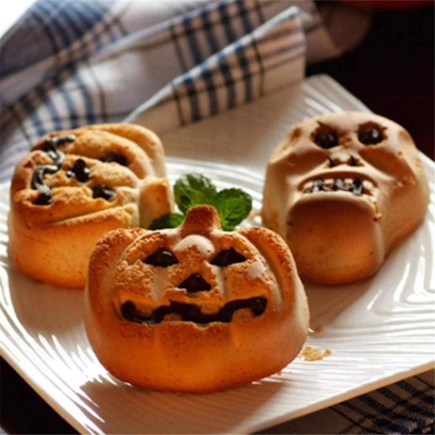 X2 Moldes Halloween Moldes Silicona Halloween De Calabaza 7 Naranja-6