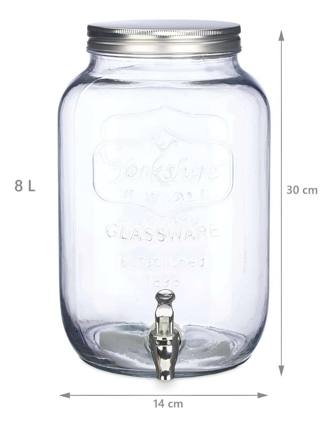 Dispensadores De Bebidas Jarro De Vidrio Jarra Sobremesa 8l-2