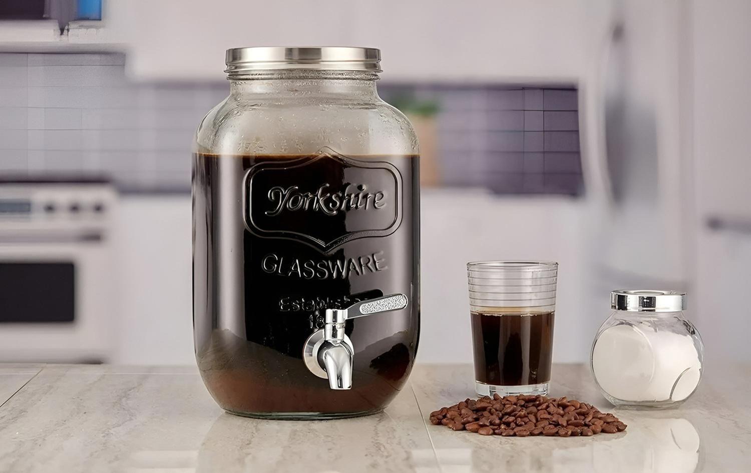 Dispensadores De Bebidas Jarro De Vidrio Jarra Sobremesa 8l-4