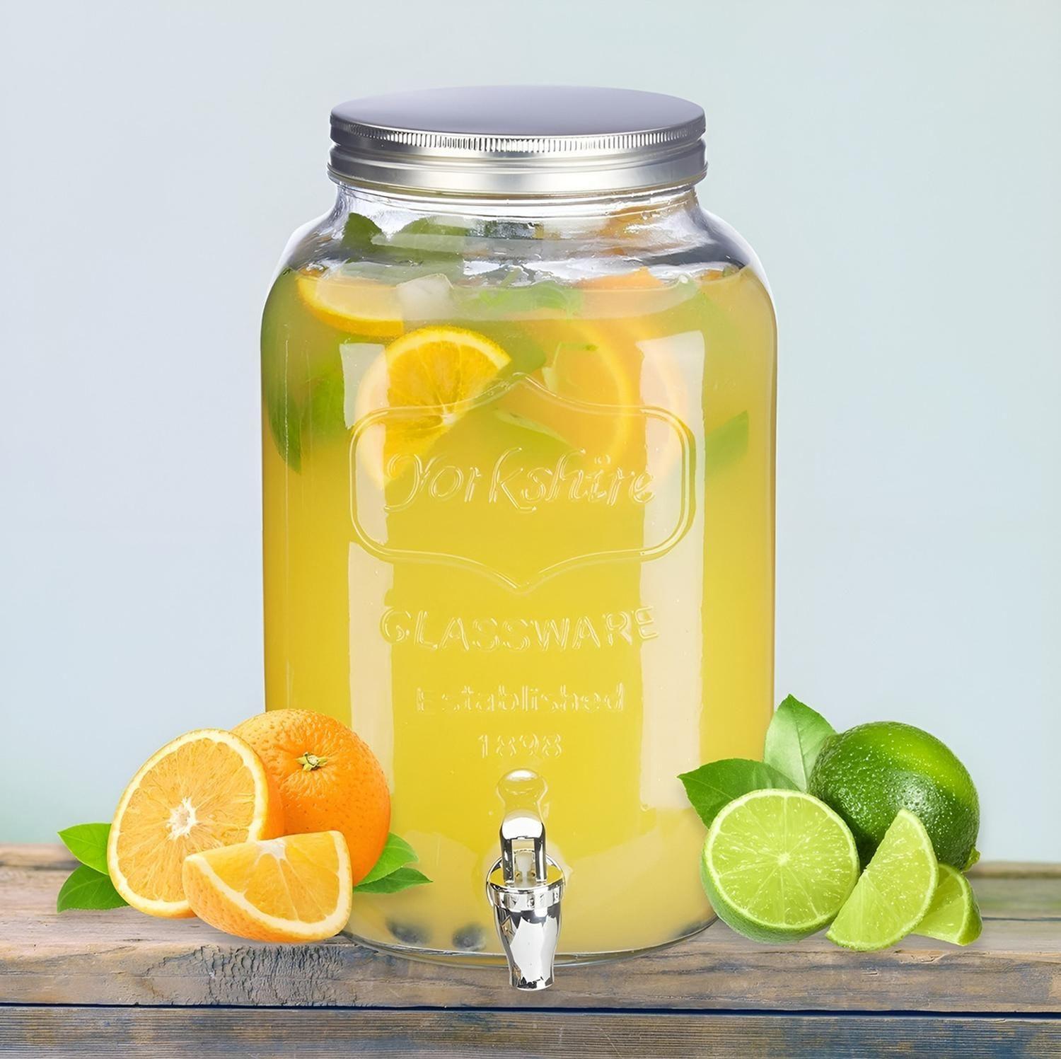 Dispensadores De Bebidas Jarro De Vidrio Jarra Sobremesa 8l-5