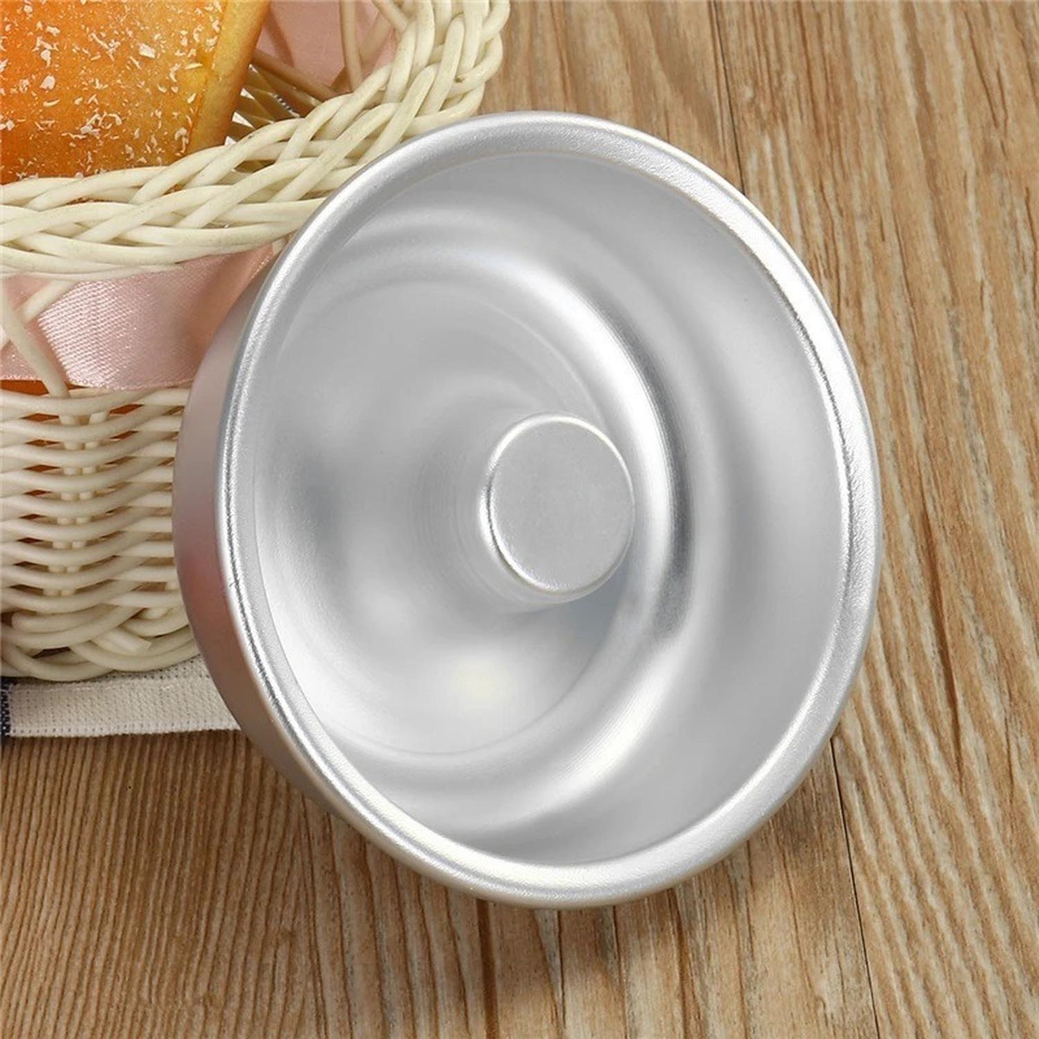 Molde Torta Molde Queque Redondo Molde Aluminio Flanera 30cm Gris Claro-7