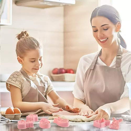 Cortadores Galletas Conejo De Pascua Moldes Galleta Conejos-3