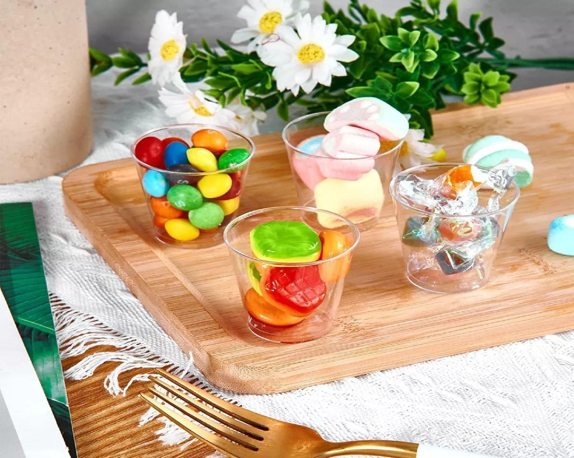 100 Set Vasos Desechables Vasos Reutilizables Vasos Cerveceros Vasos Acrilicos Vaso De Postres 102ml-4