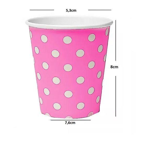 Pack X10 Vasos Desechables Cumpleaños fucsia-2