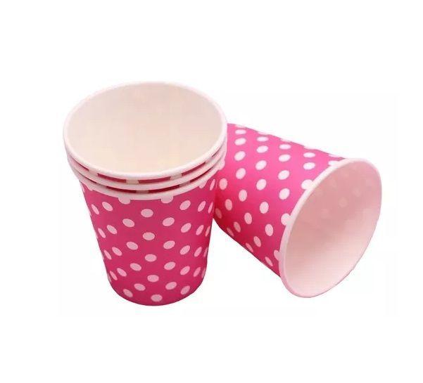 Pack X10 Vasos Desechables Cumpleaños fucsia-6