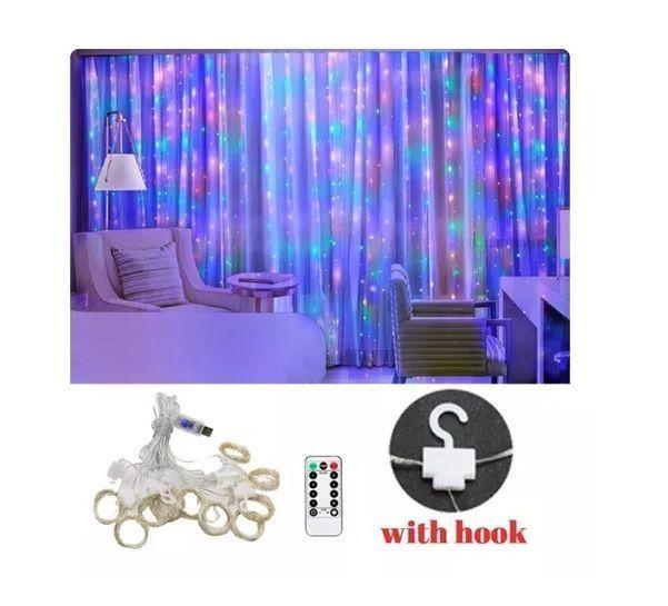 Cortina De Luces Led Cortina Luces Luces Navidad Led Control-4