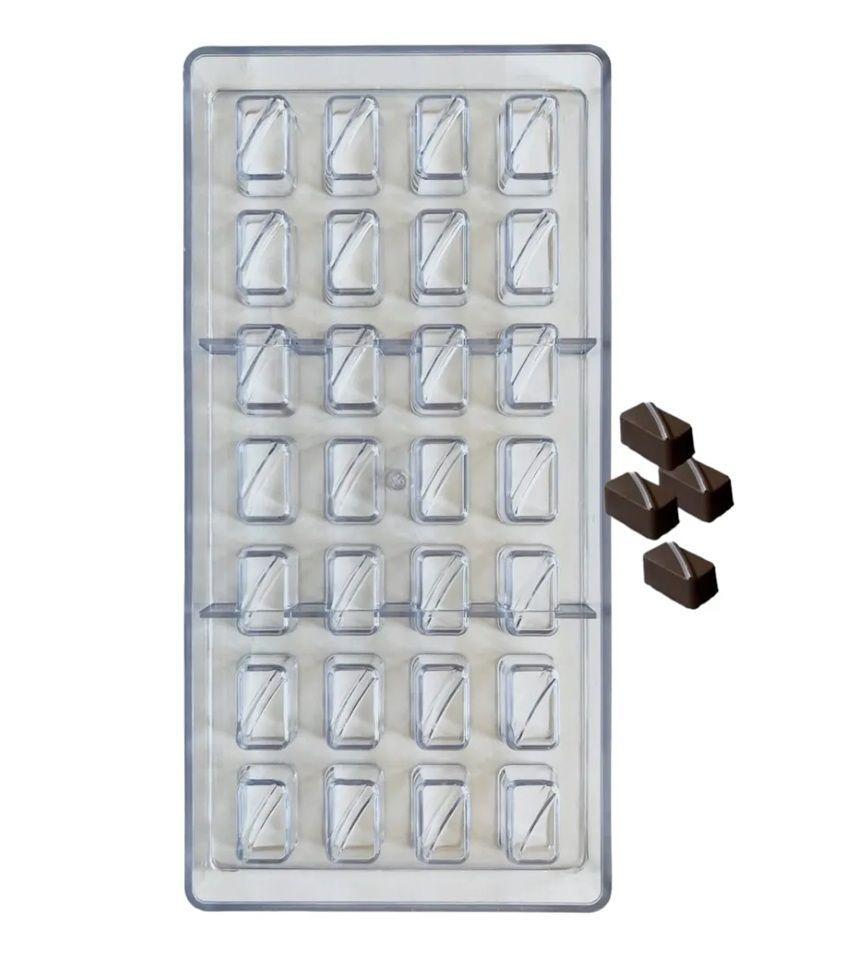 Moldes Chocolate Moldes De Chocolate Policarbonato Rectangular Molde De Chocolate Molde Bombones-5
