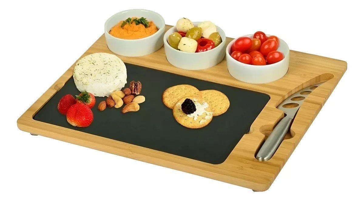 Tabla Picoteo Madera Tabla De Quesos Tablas Para Picar 33cm-0