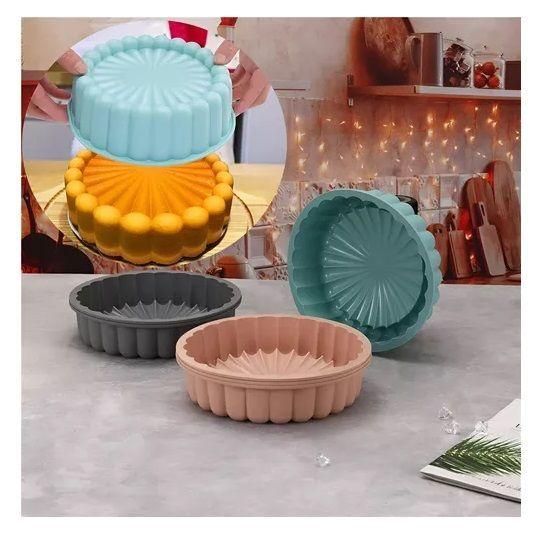 Pack X2 Moldes Reposteria Molde Torta Molde Queque Flor 19cm-7